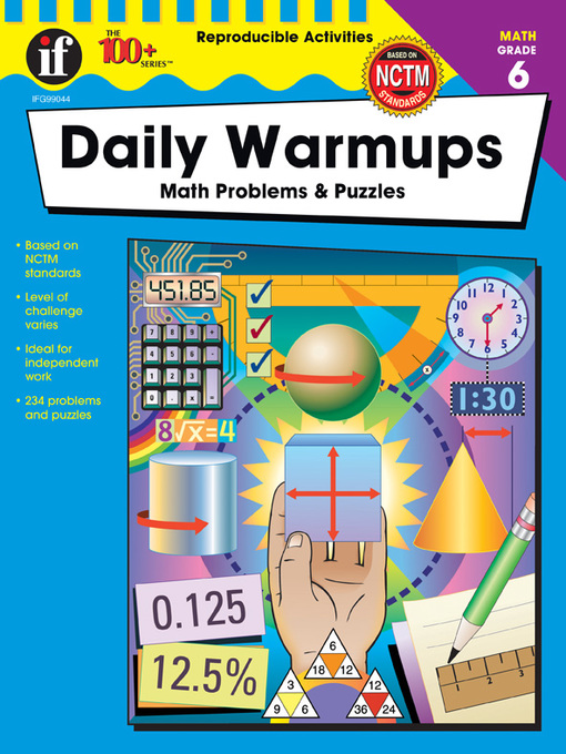 Title details for Daily Warmups, Grade 6 by Carson Dellosa Education - Available